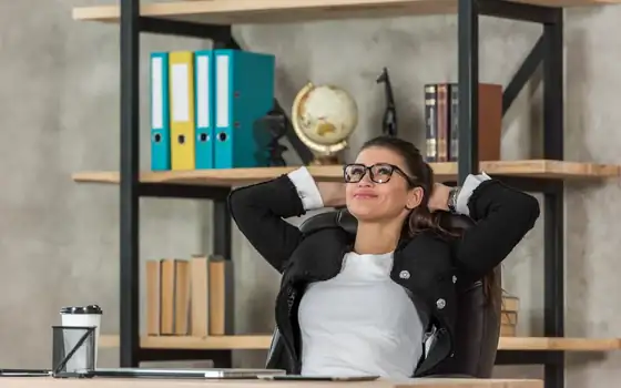 Relaxing at office after yoga | Wellness centre at Dubai- yoga can help you achieve work-life balance
